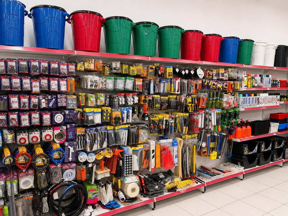 Setor de ferramentas e utilidades gerais